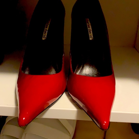 Charles David ombré red wine heels beautiful condition patent leather - Picture 6 of 7